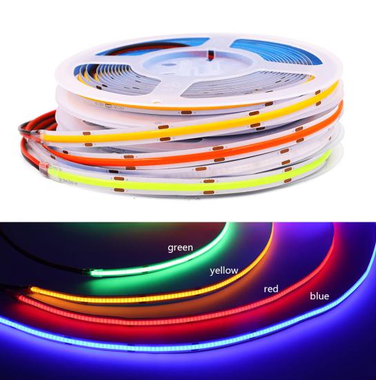 DC12V/24V RGB led tape flexible 180 degree big angle Flexible COB RGB Led Strip Light