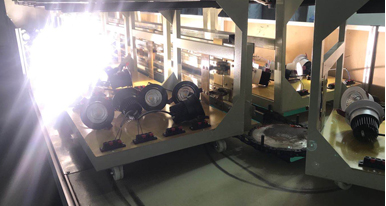 LED LIGHTS WITH AC COB UNDER AGING TEST