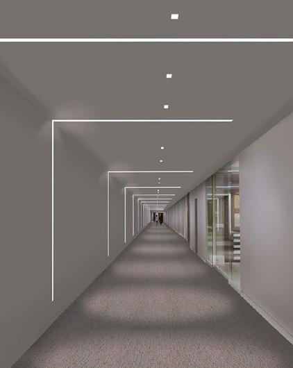 Recessed led lighting slot 