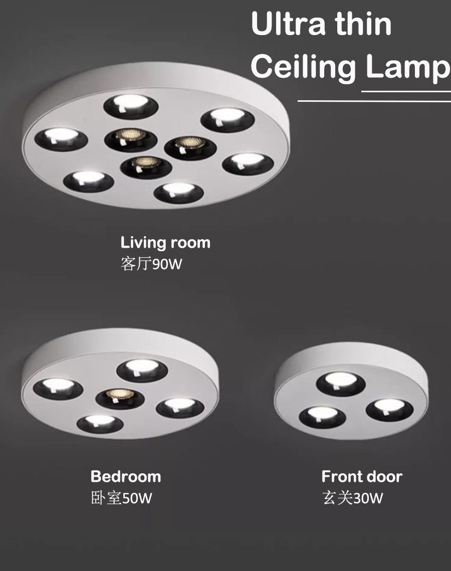 Ultra Thin Ceiling Lamp - 30W 50W 90W